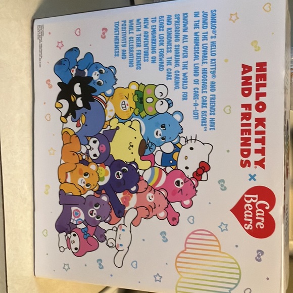 Care Bears Hello Kitty and Cheer Bear a plush 2aPk - Picture 4 of 5
